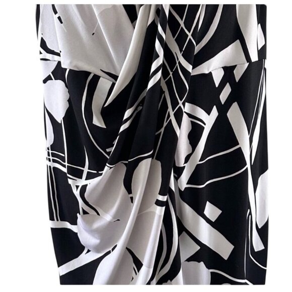 Lane Bryant Simply Chic Collection Sleeveless Maxi Dress Size 18/20 Black & Whit - Picture 9 of 10